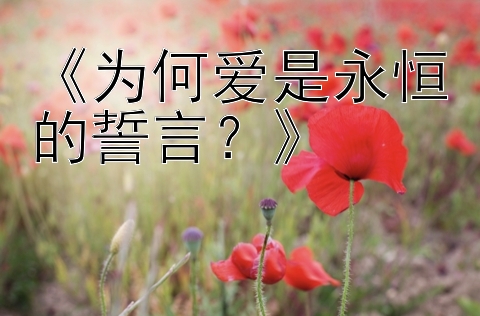 《为何爱是永恒的誓言？》