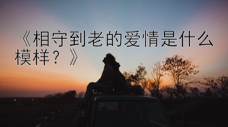 《相守到老的爱情是什么模样？》