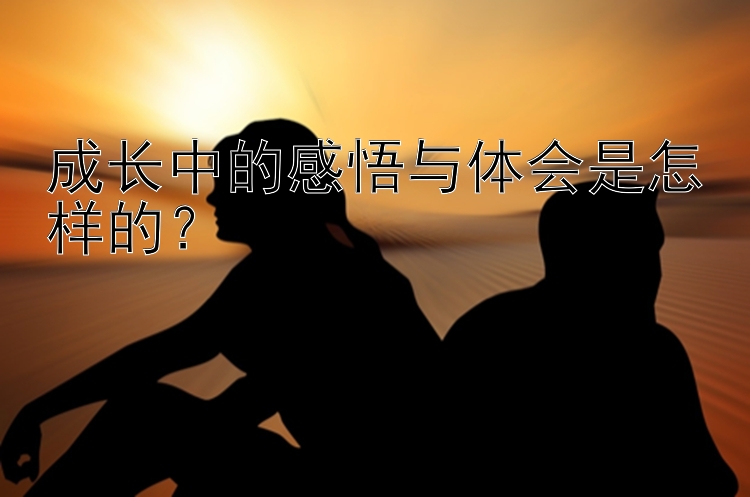 成长中的感悟与体会是怎样的？