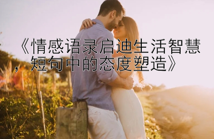 《情感语录启迪生活智慧，短句中的态度塑造》