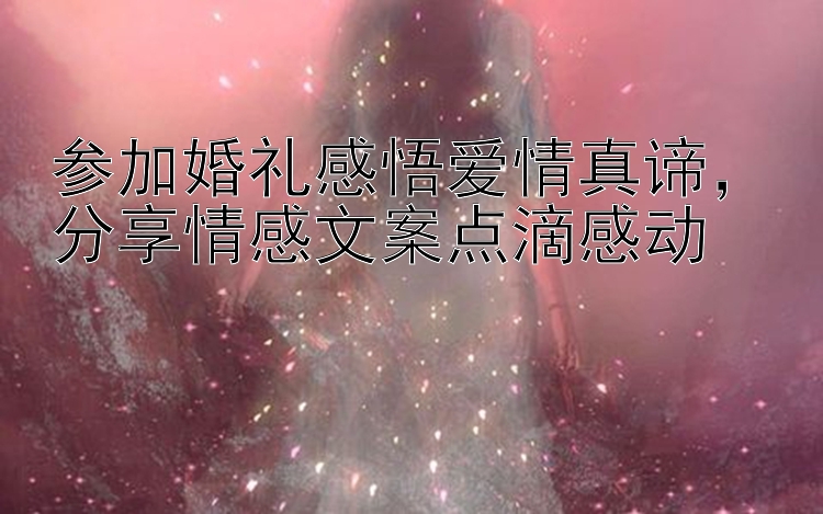 参加婚礼感悟爱情真谛，分享情感文案点滴感动