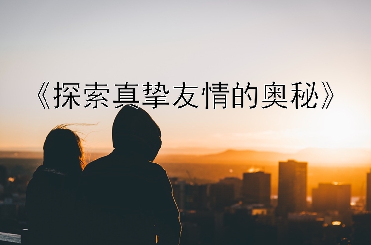 《探索真挚友情的奥秘》